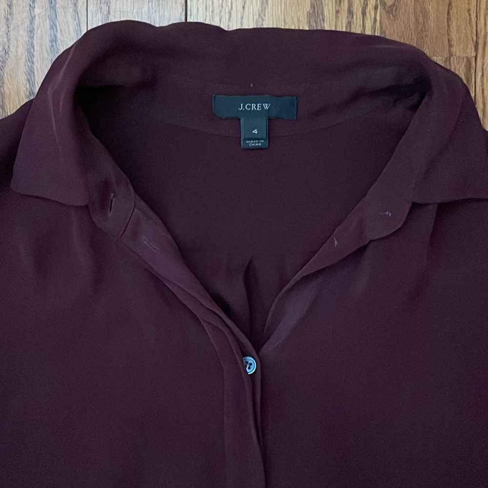 Jcrew silk top - Picture 3 of 4